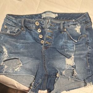 Torrid Distressed Denim Shorts